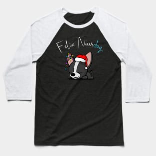 Christmas Dog - Feliz Navidog Baseball T-Shirt